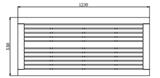 Banc principal 1230x550mm