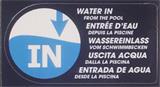 Autocolante de entrada de água