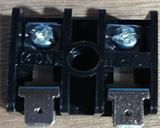 2-pins zwart aansluitblok