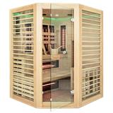 Venus 3-seater angular hybrid sauna