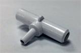 90° 3/4" tee with 3/8" outlet