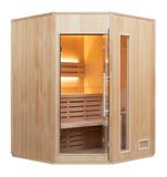 Sauna Vapeur ZEN Angulaire - 3 places Complete Pack