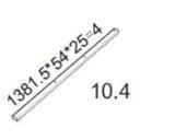 Fascia verticale 1376 cm